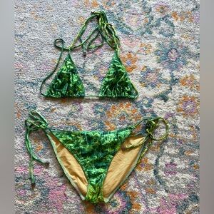 Green giraffe australian we are handsome Bikini Set
